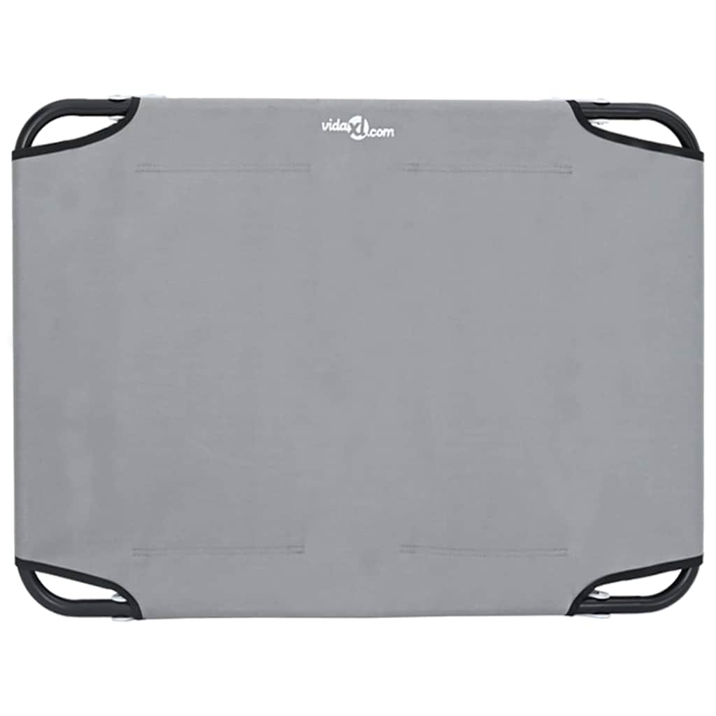 Letto per Cani Pieghevole Grigio Chiaro in Tessuto Oxford e Acciaio 42008215