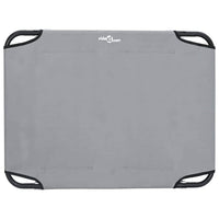 Letto Pieghevole Grigio Chiaro per Cani M in Tessuto Oxford e Acciaio 42008216