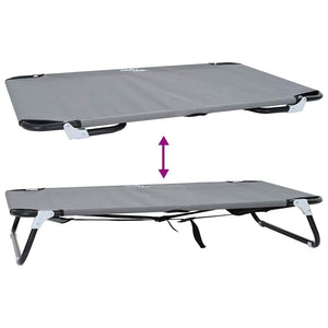 Letto Pieghevole per Cani  Grigio chiaro 42008217