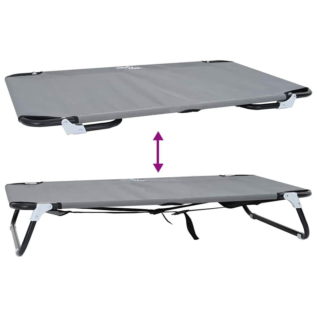 vidaXL Letto per Cani Grigio chiaro 90 x 55 x 18 cm