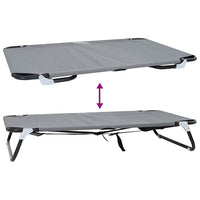 Letto per Cane Pieghevole Grigio Chiaro 42008218