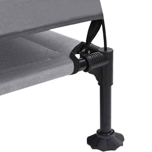 vidaXL Letto per Cani Elevato Grigio chiaro 127 x 81 x 108 cm