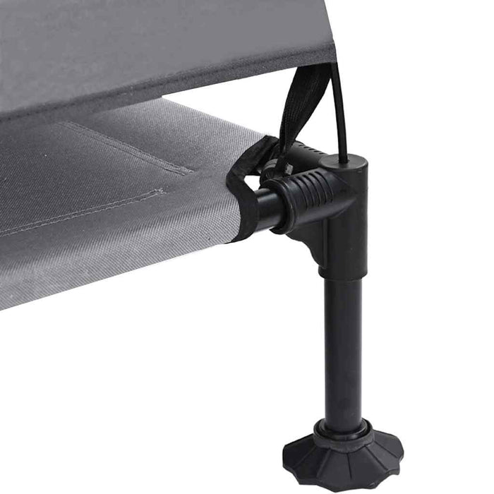 vidaXL Letto per Cani Elevato Grigio chiaro 127 x 81 x 108 cm