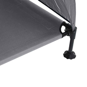 vidaXL Letto per Cani Elevato Grigio chiaro 127 x 81 x 108 cm