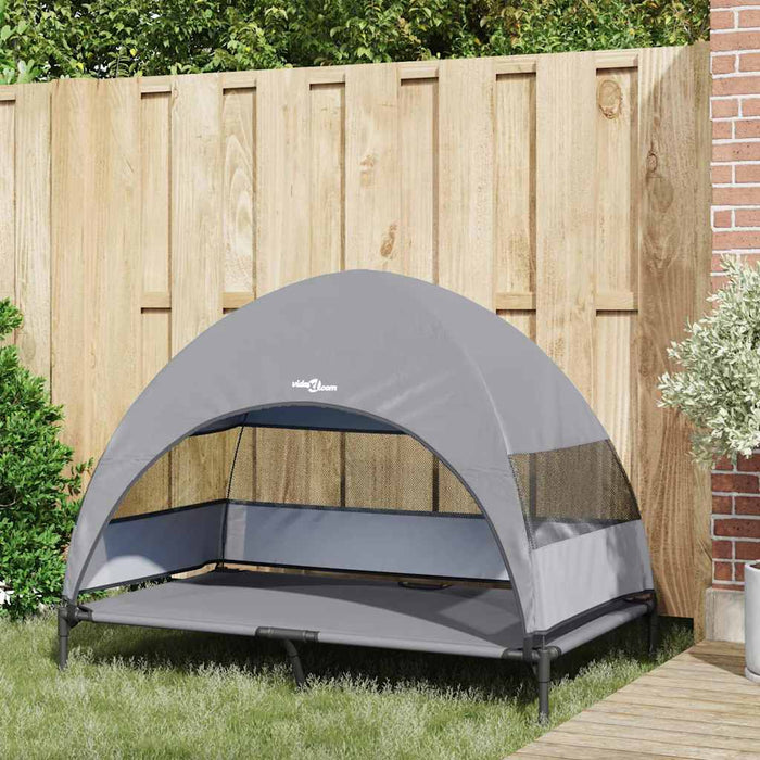 vidaXL Letto per Cani Elevato Grigio chiaro 127 x 81 x 108 cm