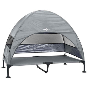 vidaXL Letto per Cani Elevato Grigio chiaro 127 x 81 x 108 cm