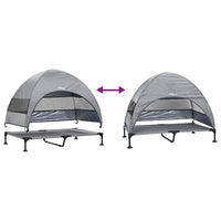 vidaXL Letto per Cani Elevato Grigio chiaro 127 x 81 x 108 cm