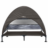 vidaXL Letto per Cani Elevato Marrone 127 x 81 x 108 cm