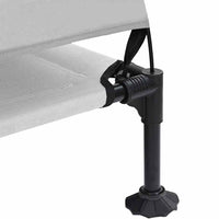 Letto rialzato per cani  con tetto removibile grigio argento XL acciaio 42008222