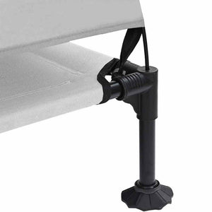 Letto rialzato per cani  con tetto removibile grigio argento XL acciaio 42008222