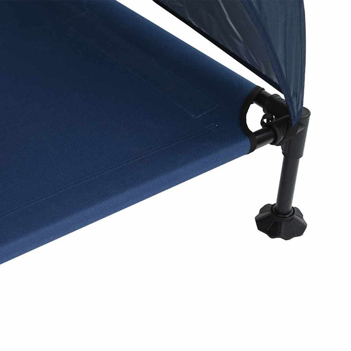 vidaXL Letto per Cani Elevato Blu marino 127 x 81 x 108 cm