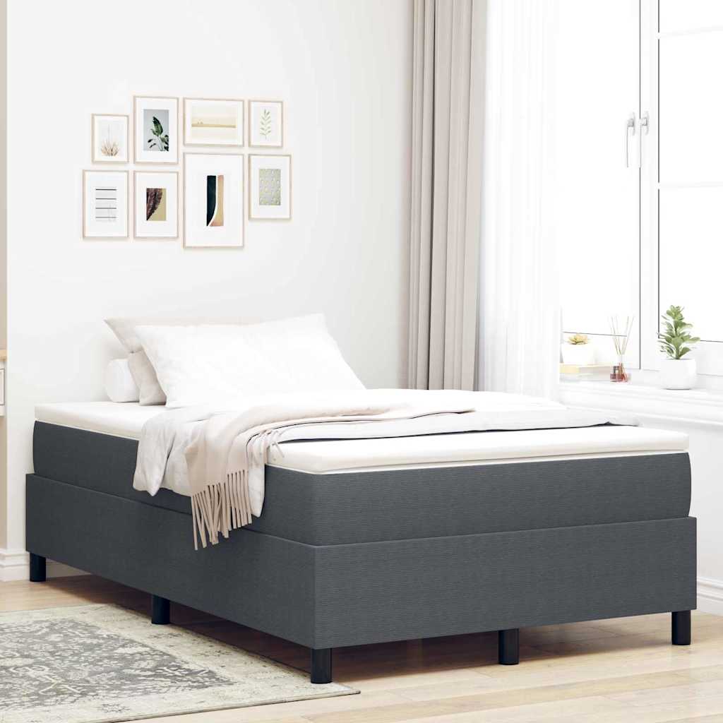 Letto a molle Grigio scuro 193 x 120 x 60 cm 3337453