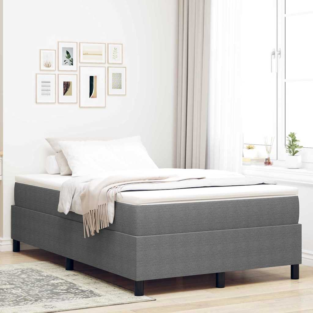 Letto a molle Grigio chiaro e bianco 203 x 120 x 60 cm 3337457
