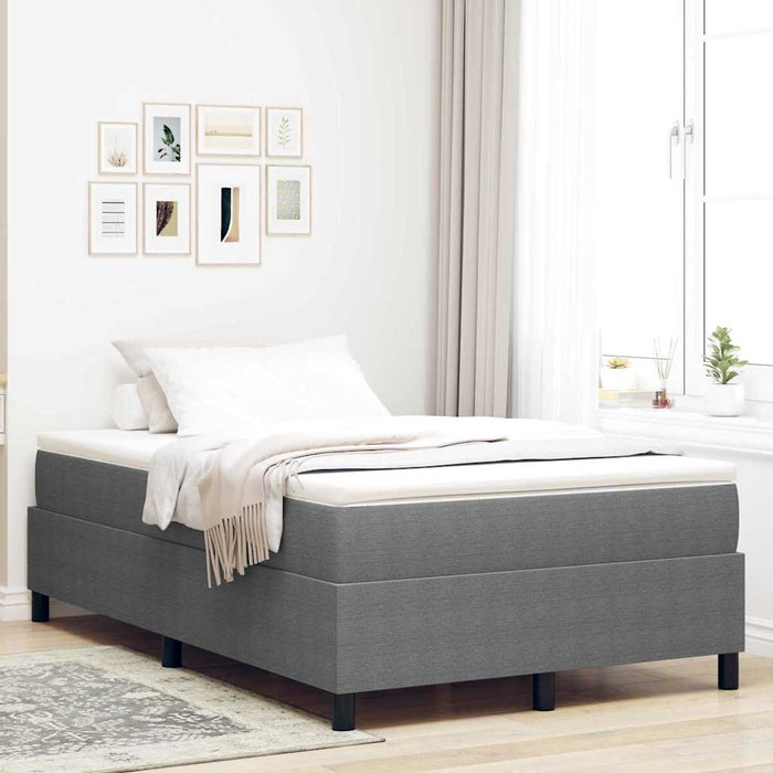 Letto a molle Grigio chiaro e bianco 203 x 120 x 60 cm 3337457