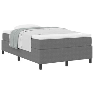 Letto a molle Grigio chiaro e bianco 203 x 120 x 60 cm 3337457