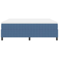 Letto a molle Blu e Bianco 203 x 180 x 60 cm 3337480