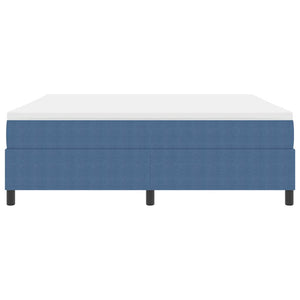 Letto a molle Blu e Bianco 203 x 180 x 60 cm 3337480