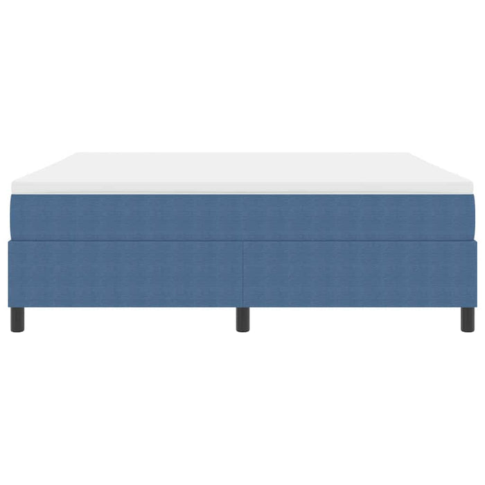 Letto a molle Blu e Bianco 203 x 180 x 60 cm 3337480