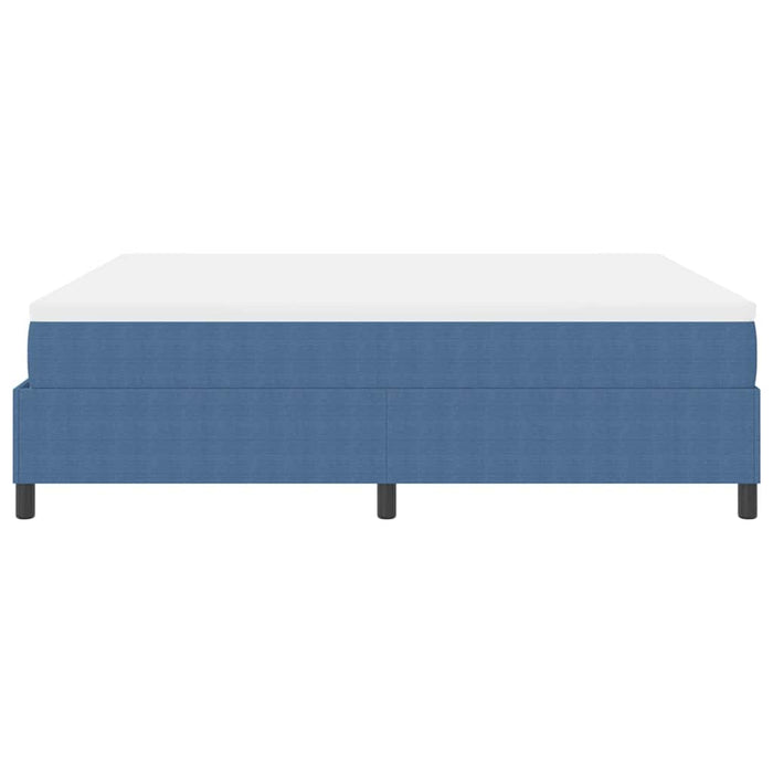 Letto a molle Blu e Bianco 203 x 180 x 60 cm 3337480