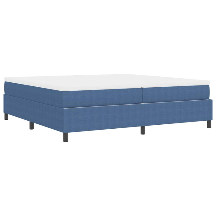 Letto a molle Blu e Bianco 203 x 200 x 60 cm 3337485