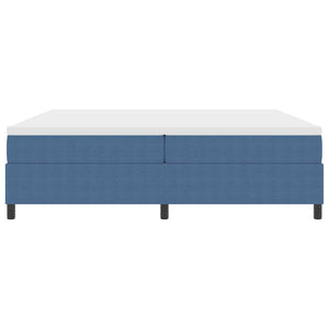 Letto a molle Blu e Bianco 203 x 200 x 60 cm 3337485