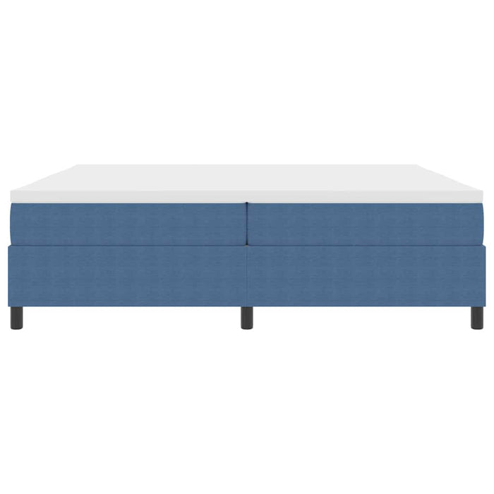 Letto a molle Blu e Bianco 203 x 200 x 60 cm 3337485