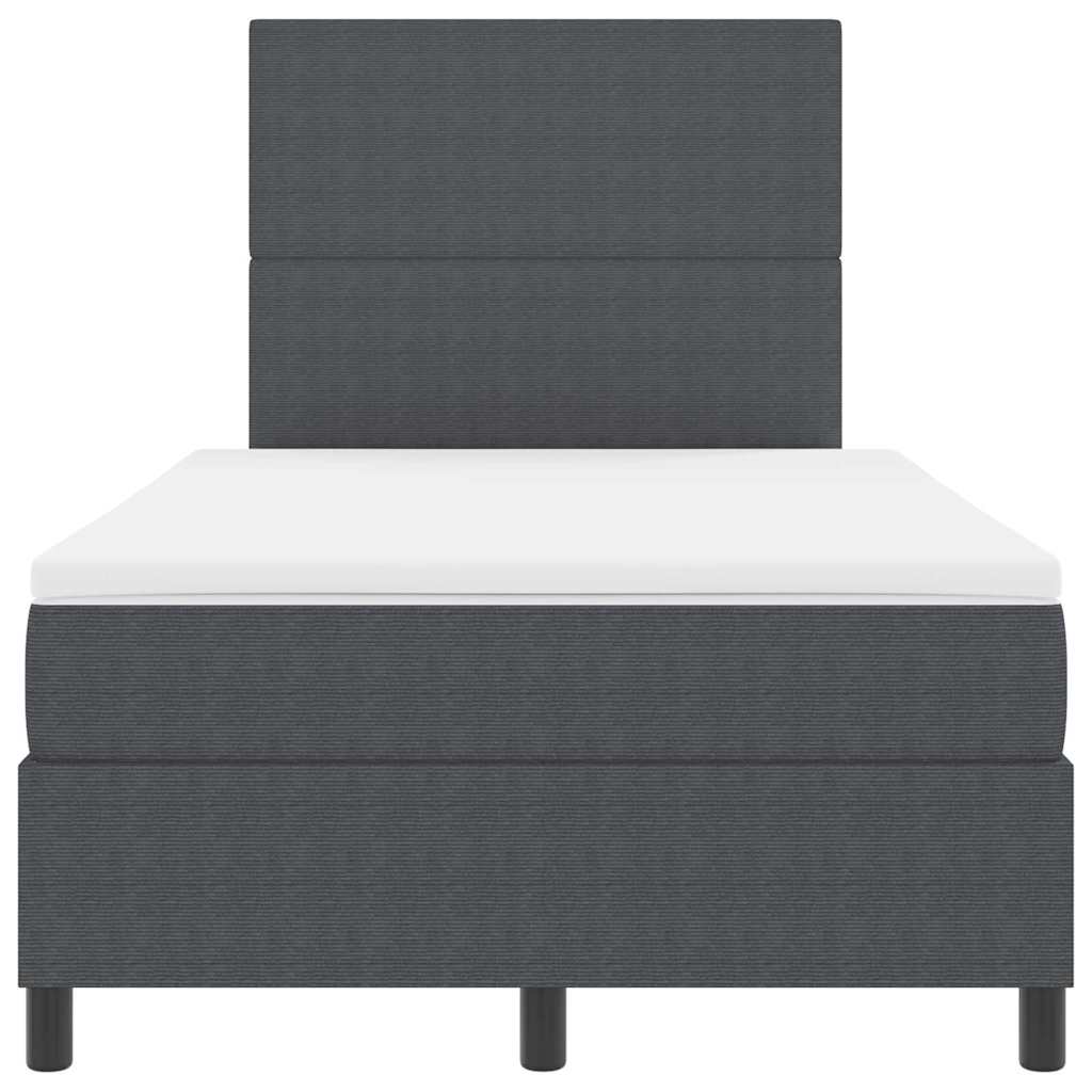 Letto a molle Grigio scuro e Bianco 203 x 120 x 128 cm 3337552