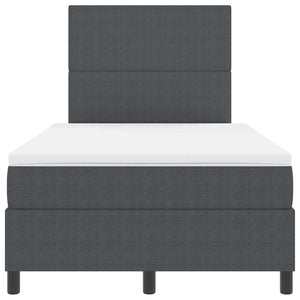 Letto a molle Grigio scuro e Bianco 203 x 120 x 128 cm 3337552