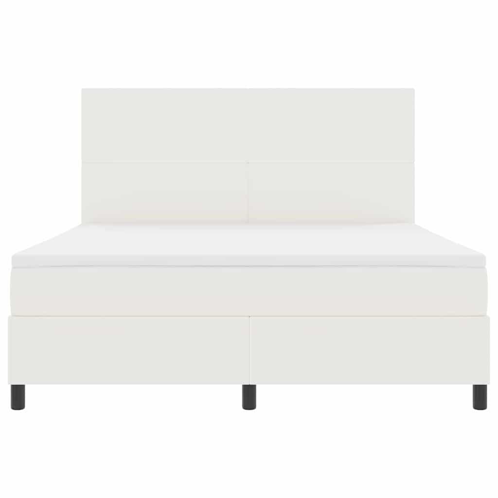 Letto a molle Crema e Bianco 203 x 180 x 128 cm 3337569