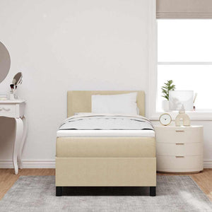Letto a Sorgente LED Grigio chiaro e bianco 80 x 200 cm 3337578