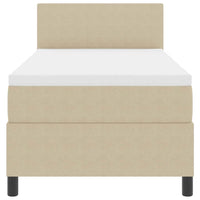 Letto a Sorgente LED Grigio chiaro e bianco 80 x 200 cm 3337578