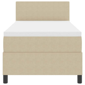 Letto a Sorgente LED Grigio chiaro e bianco 80 x 200 cm 3337578