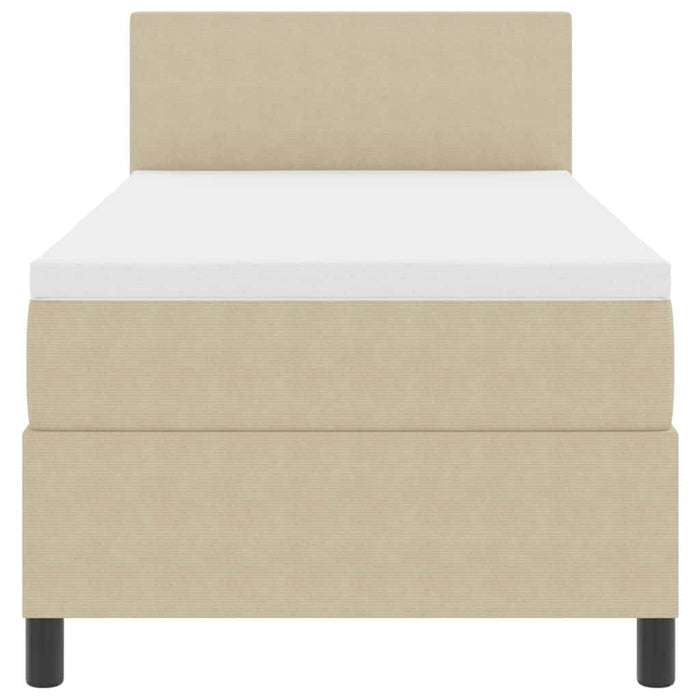 Letto a Sorgente LED Grigio chiaro e bianco 80 x 200 cm 3337578