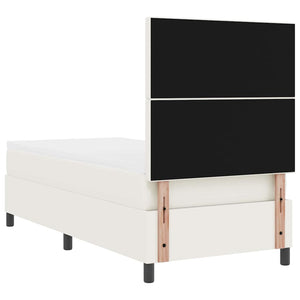 Letto a molle Crema e Bianco 193 x 90 x 128 cm 3337625