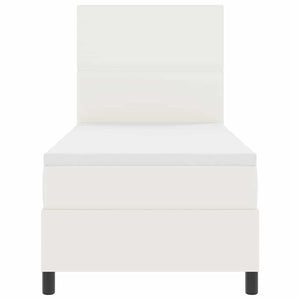 Letto a molle Crema e Bianco 193 x 90 x 128 cm 3337625