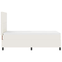 Letto a molle Crema e Bianco 193 x 90 x 128 cm 3337625