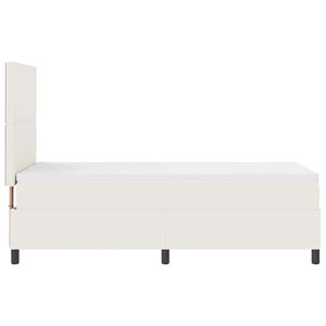 Letto a molle Crema e Bianco 193 x 90 x 128 cm 3337625