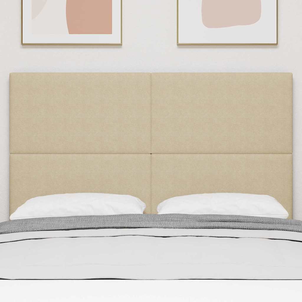 Testiera Verde grigio chiaro 140 cm Tessuto a coste 3337727