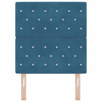 Testiera in Velluto Argille Blu scuro 80 cm Velluto 3337744