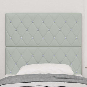 Testiera-Testata-Testiera Decorativa Grigio chiaro 100 cm Pelle Sintetica 367284