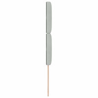 Testiera-Testata-Testiera Decorativa Grigio chiaro 100 cm Pelle Sintetica 367284