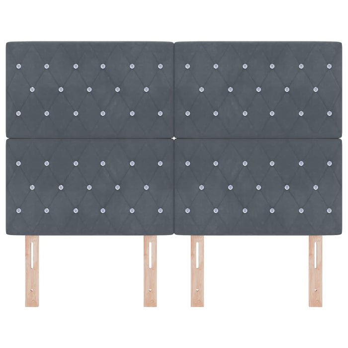 Testiera in Velluto Argille Grigio scuro 140 cm Velluto 3337759