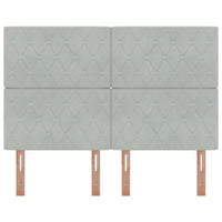 Testiera in Velluto Argille Grigio chiaro 160 cm Velluto 3337764