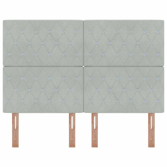 Testiera in Velluto Argille Grigio chiaro 160 cm Velluto 3337764