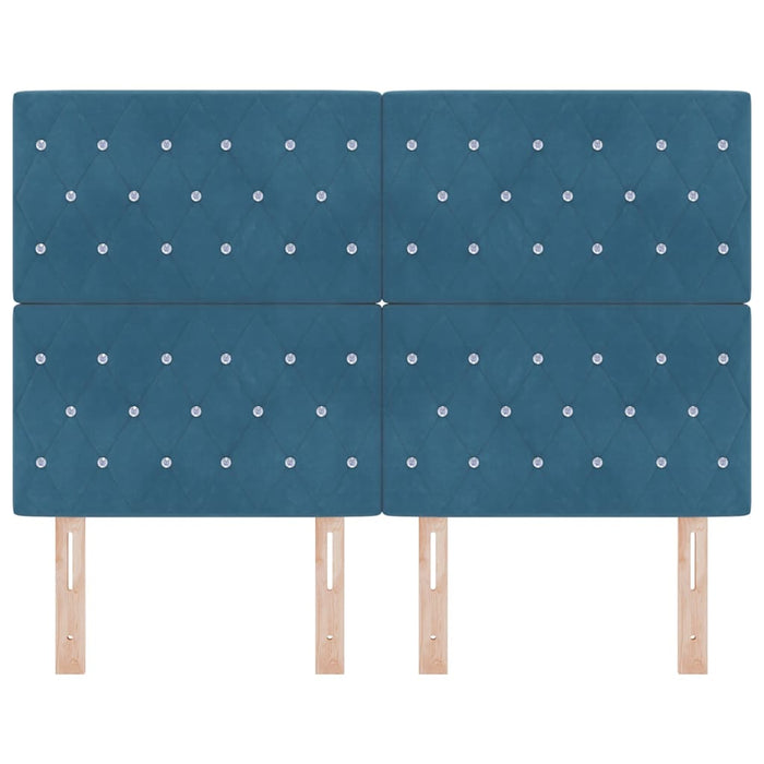 Testiera in Velluto Argille Blu scuro 160 cm Velluto 3337768