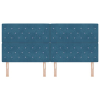 Testiera in Velluto Argille Blu scuro 200 cm Velluto 3337780