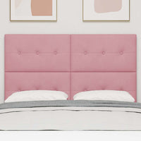 Testiera Montaggio a parete con testiera Rosa 160 cm Velluto 3337846