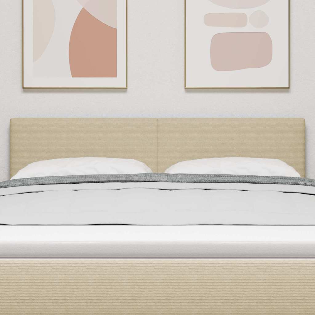 Testiera LED con testiera Grigio Verde 144 cm Poliestere 3338028