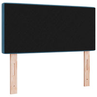 Testiera LED con testiera-Testata con LED-Testiera Decorativa Blu Scuro 90 cm Poliestere