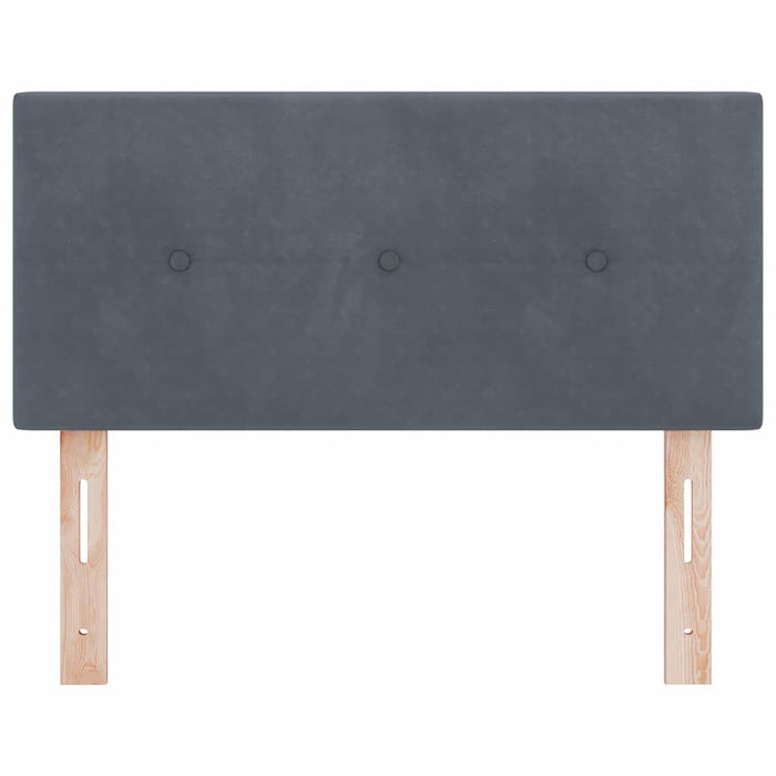 Testiera LED con luci a strisce a LED-Testata con LED Grigio 90 cm Poliestere